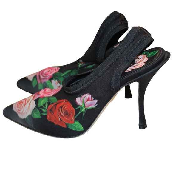 Dolce & Gabbana Women's Floral Heels Size 36 Italian Designer Pumps NWT - Picture 1 of 8